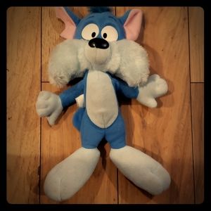 1990 tiny toon adventure furball plush cat kitty